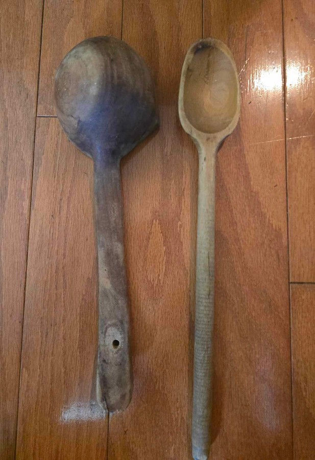 Thumbnail: Group of Old Wooden Kitchen Tools
