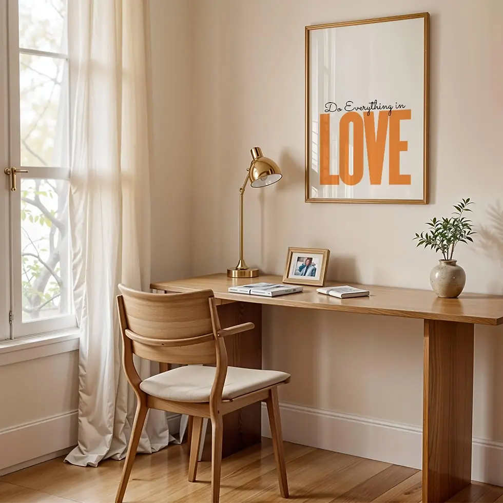 Thumbnail: Apartment Aesthetic Decor Love Typography Poster Preppy Room Decor Maximalist