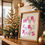 Thumbnail: Pink Merry Christmas Typography Print Christmas Gift for Home Decor Christmas