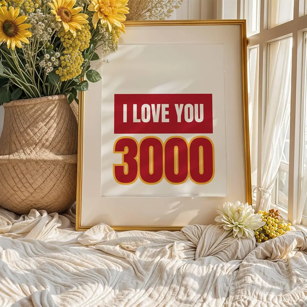 Thumbnail: I Love You 3000 Wall Art Printable Love Quotes Apartment Aesthetics Valentines