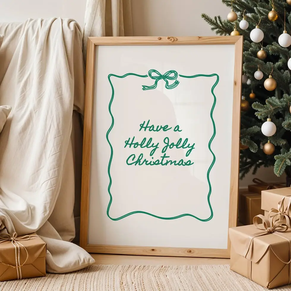 Thumbnail: Have a Holly Jolly Christmas Wall Art Print Holiday Gifts Christmas Gifts Merry