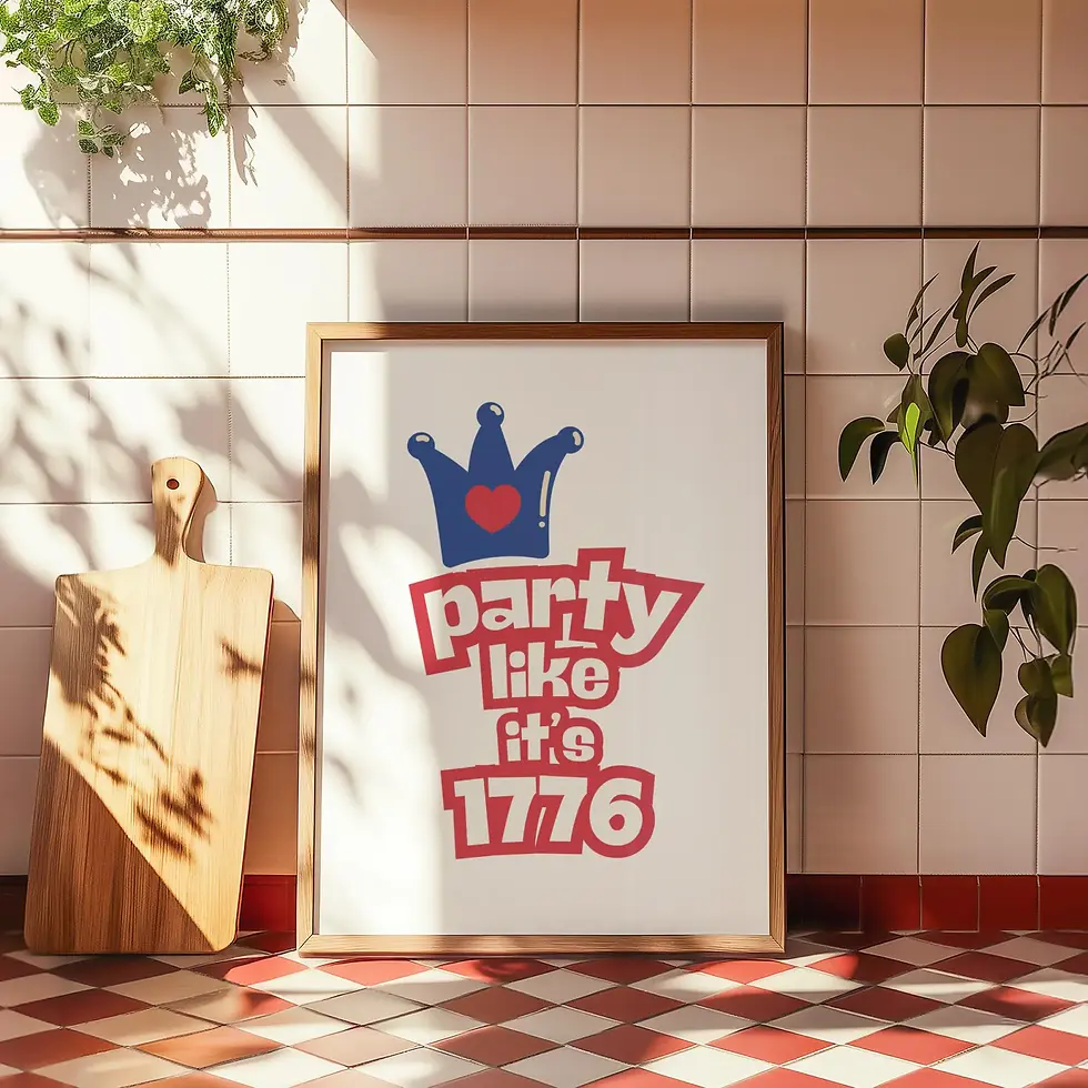 Thumbnail: Trendy Fourth Of July Wall Poster Happy 4th of July Apartment Aesthetic