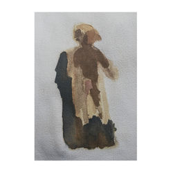 17,5x25 cm. Coffee-watercolor on paper, 2020.