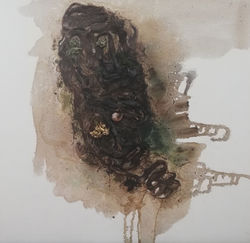 50x50 cm. Mixed material on canvas, 2019-2020.