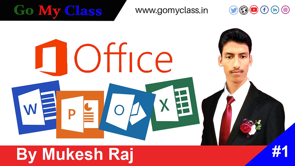 Microsoft office kya hai | Introduction of microsoft office | Go my class