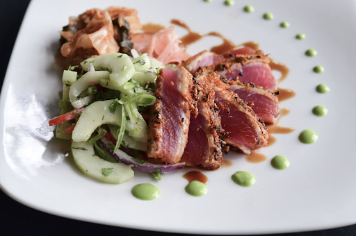 Fancy tuna dish at Tualatin restaurant