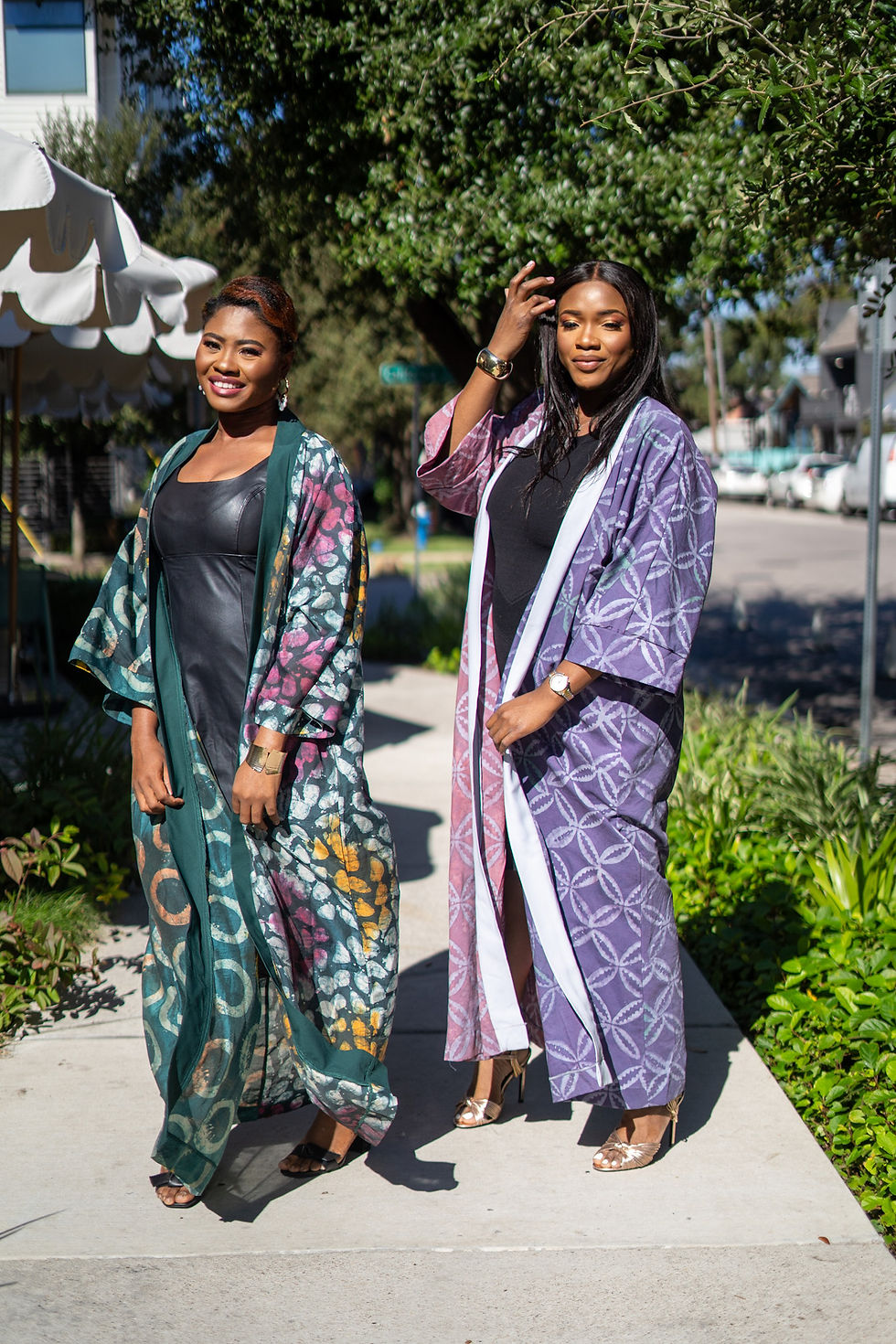 Thumbnail: Nala Mixed Print Purple and Magenta Kimono