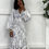 Thumbnail: Zora Wrap Dress - Black & White