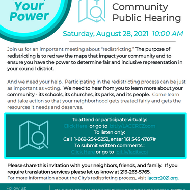CD 10 Redistricting: need your input!