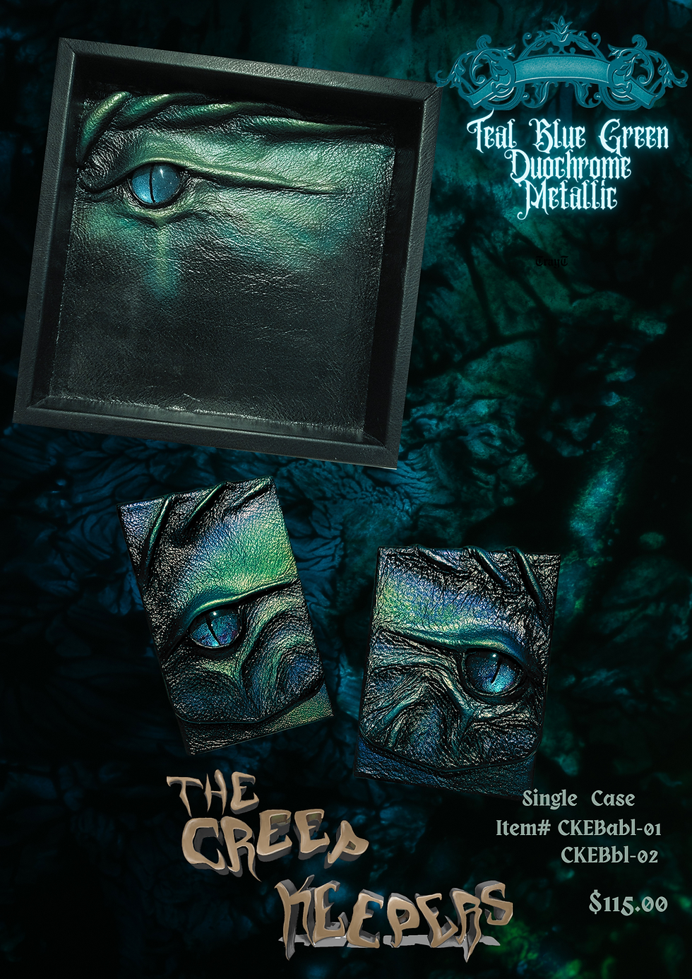 Thumbnail: "The Creep Keepers" Game Night - Teal Blue Dice Tray Case