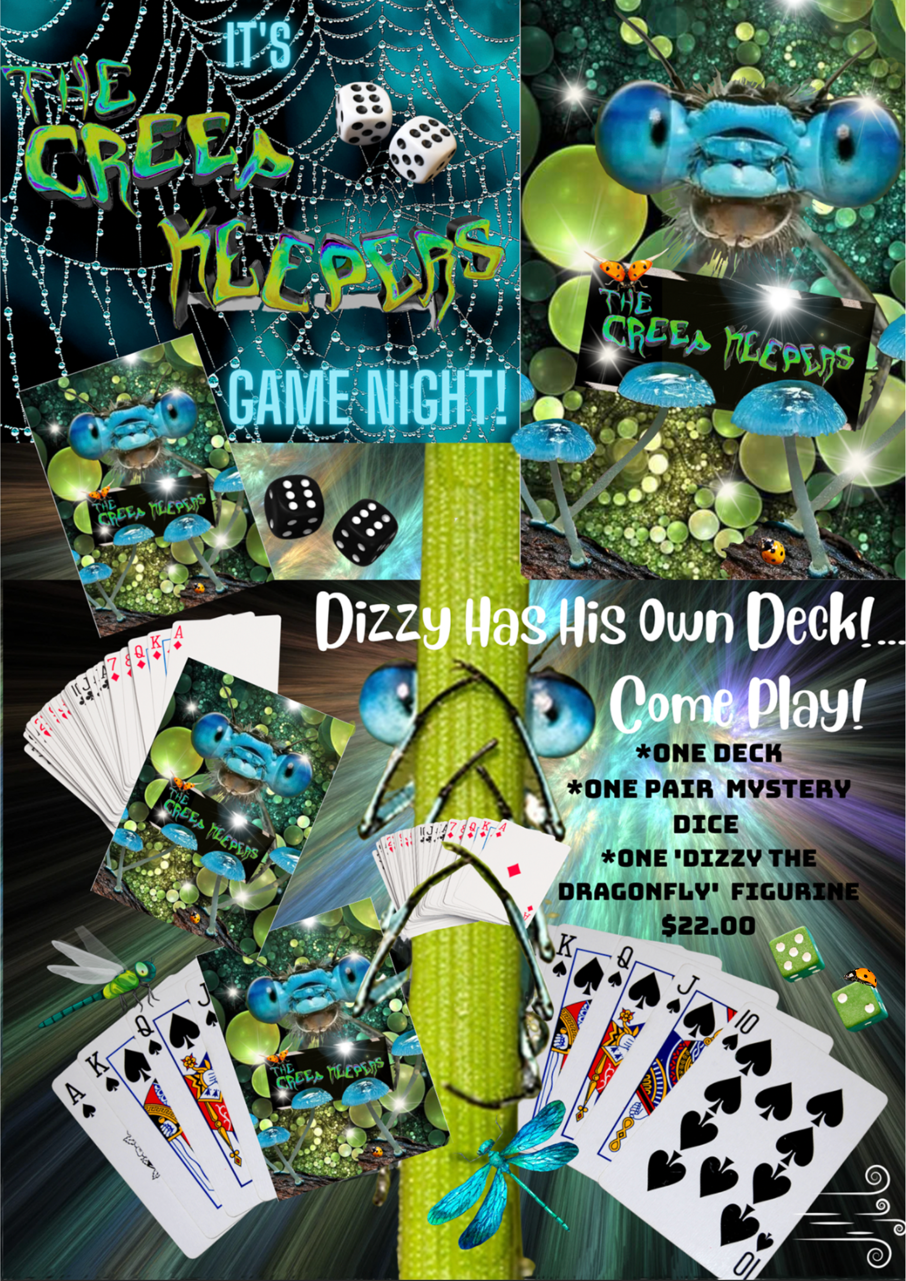 "The Creep Keepers" Deck of Playing Cards