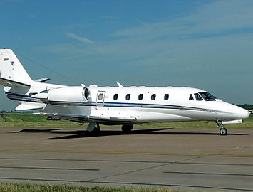 aircraft operated by an independent charter provider at a local airport