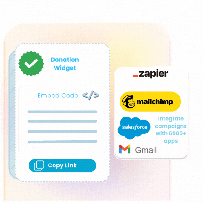 Zapier Connection & Ease of Embedding Widgets.gif