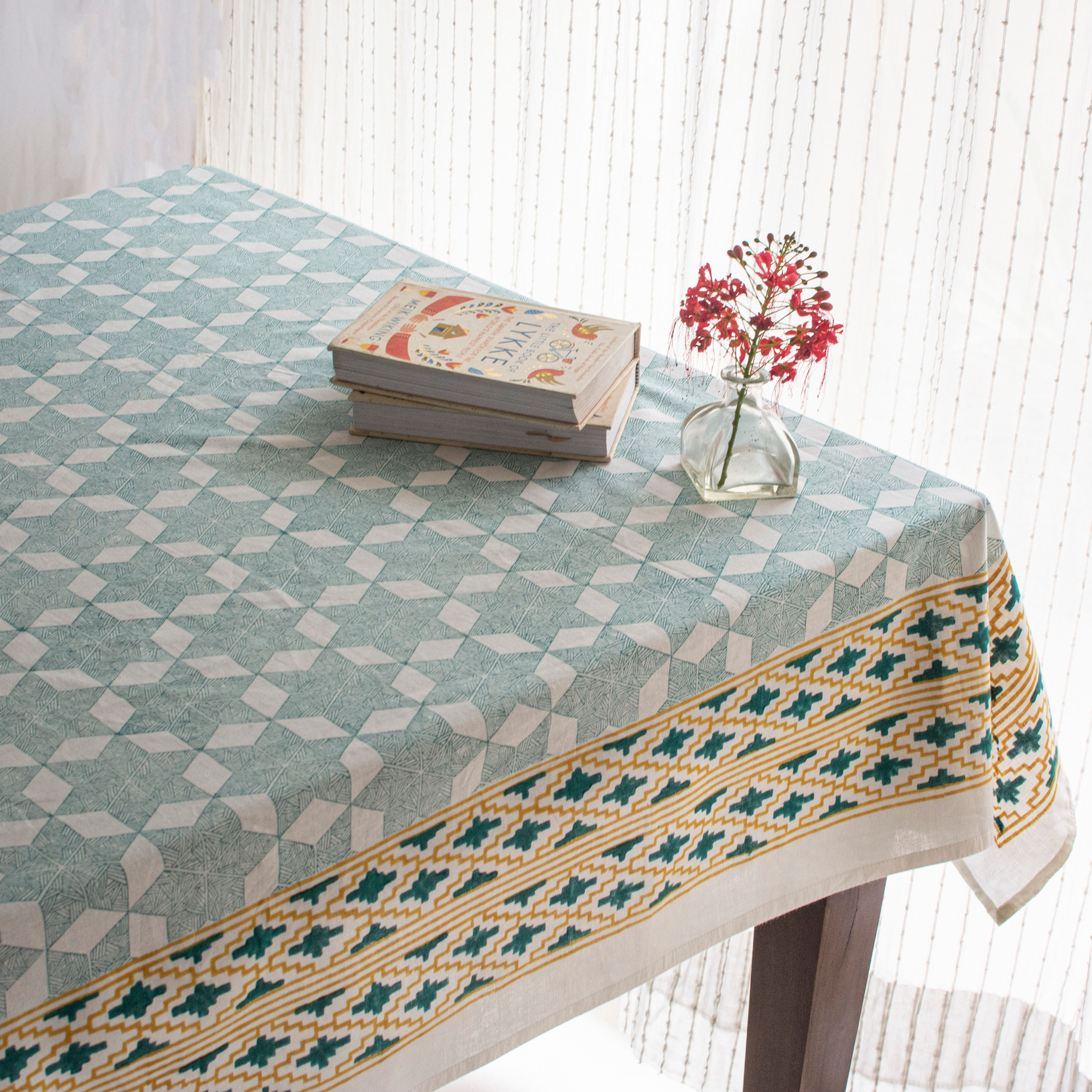 Marrakesh Block Print Table Cloth