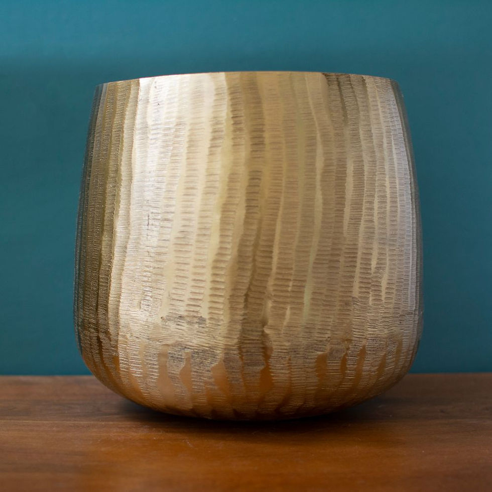 Thumbnail: Mihir Gold Textured Planter | Large