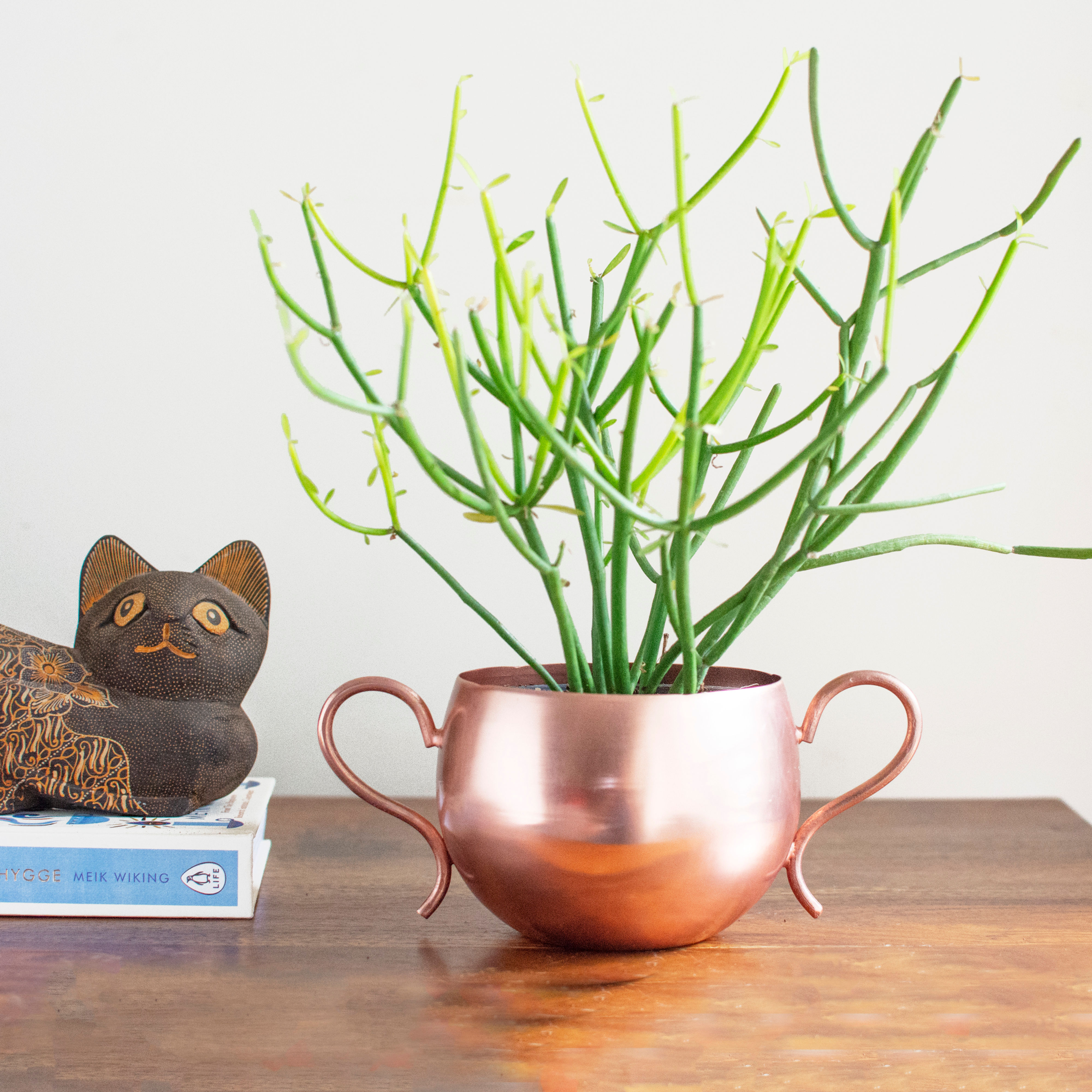 Zia Copper Tone Indoor Planter