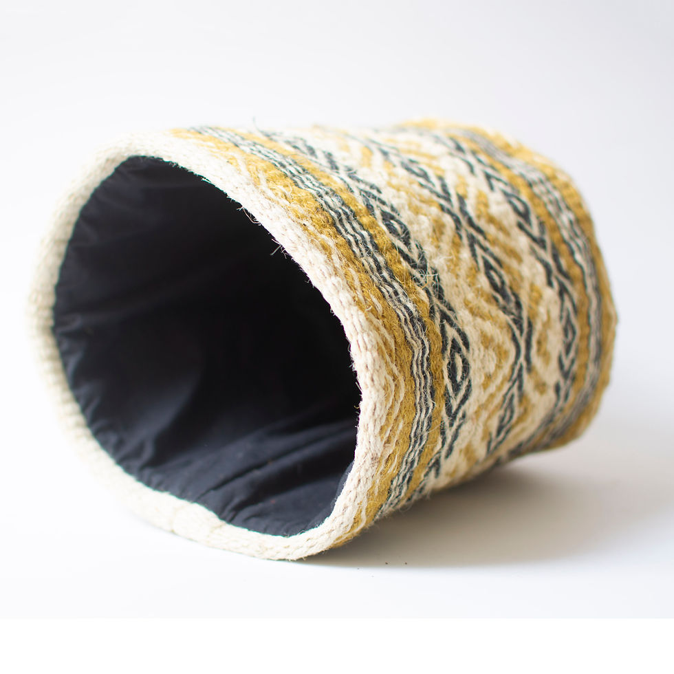 Thumbnail: Varaaz Jute Handwoven Baskets- Set of 2