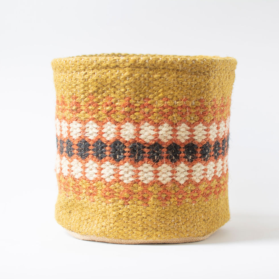 Thumbnail: Asma Jute Handwoven  Baskets- Set of 2