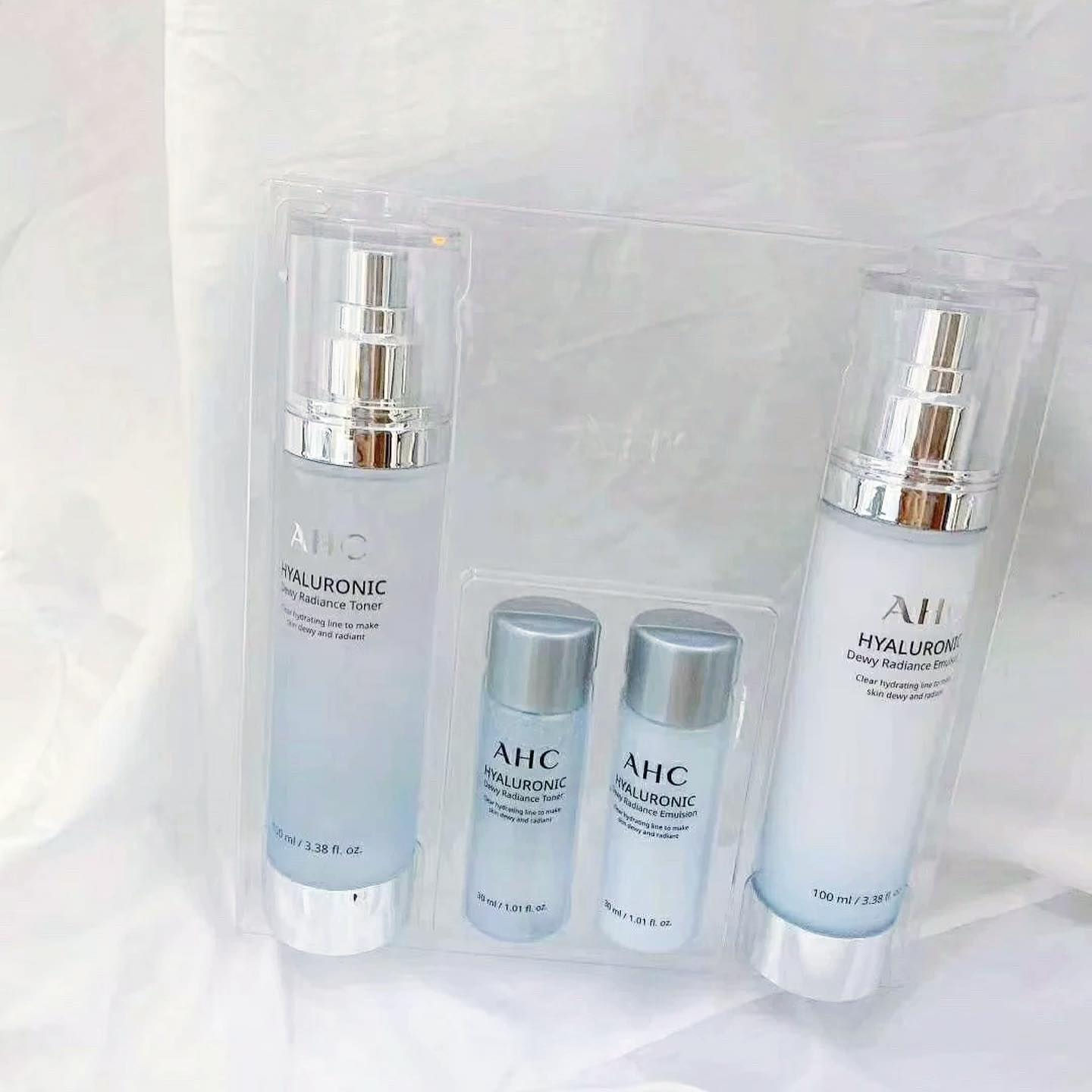 AHC hyaluronic set玻尿酸水乳套盒
