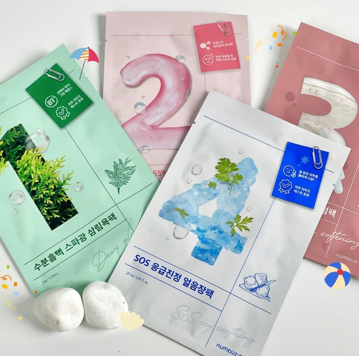 「OY六月大促」Numbuzin面膜 5片