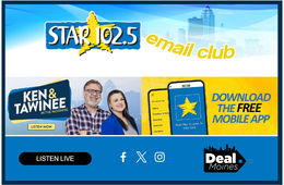STAR 102.5 email template (header & footer)