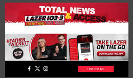 LAZER 103.3 email template (header & footer)