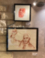 Nelson Mandela N°4-30X30-Aquarelle-110€ et 45X60-Sanguine 300€