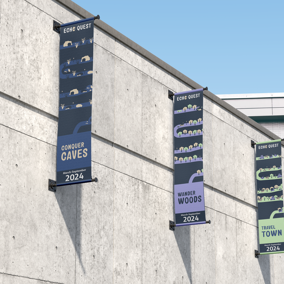 Free Advertising Wall Hanging Banner Mockup