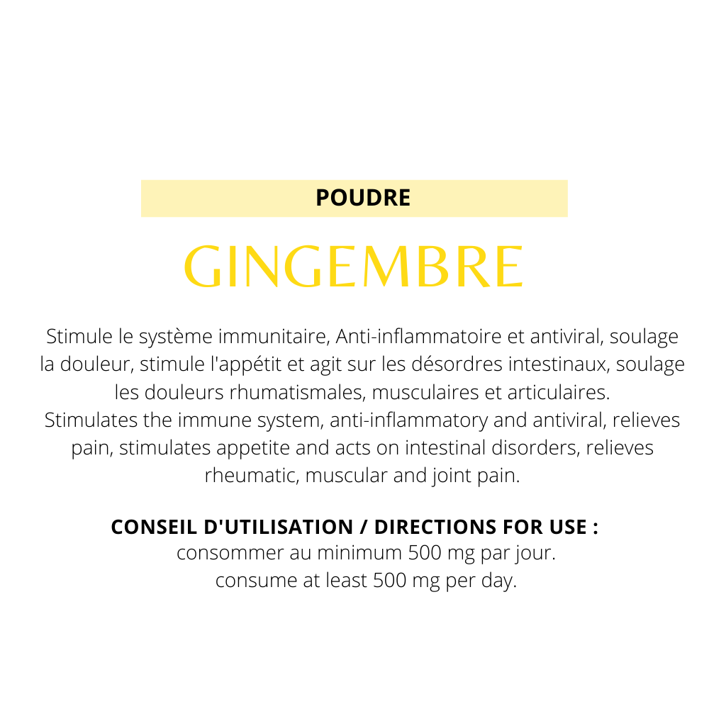 POUDRE DE GINGEMBRE