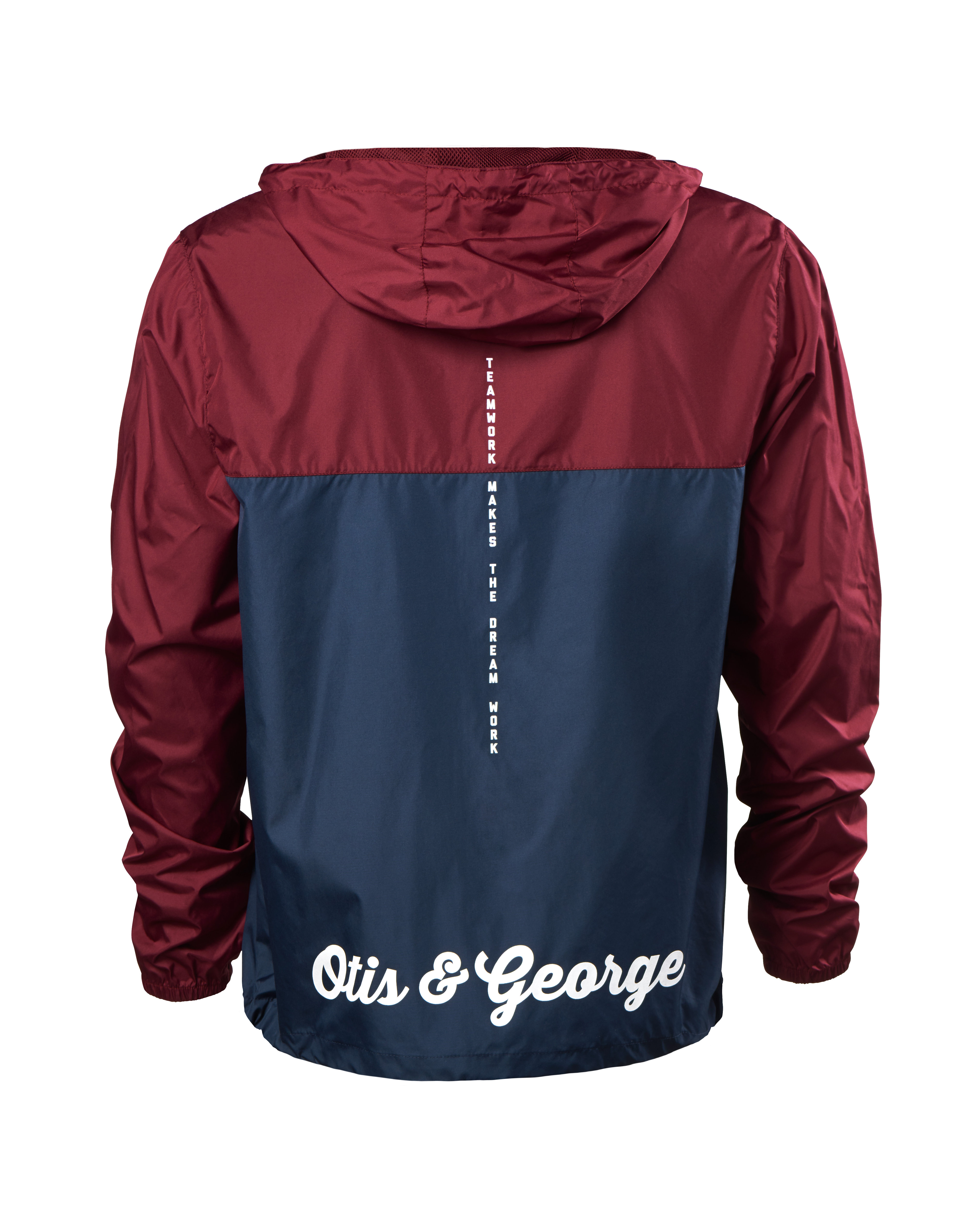 Maroon \u0026 Navy Windbreaker Jacket | otis 