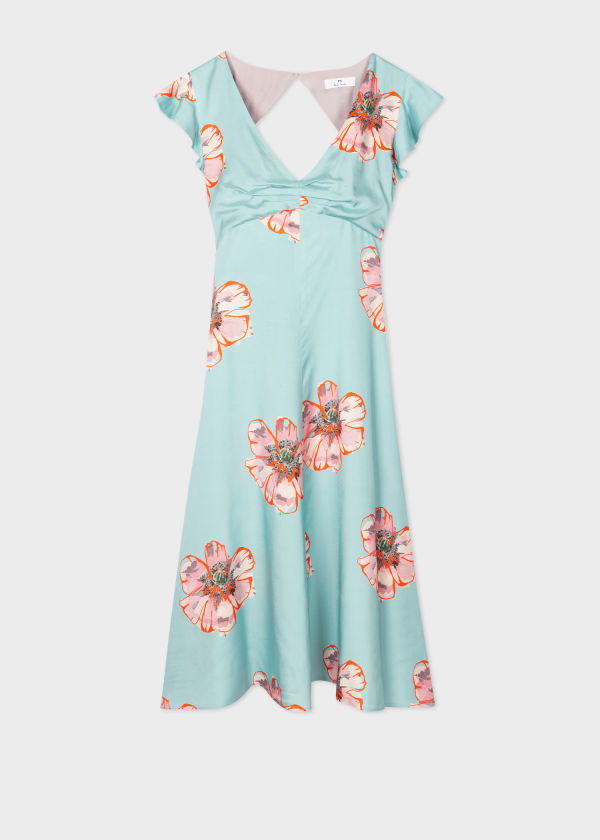 Light Blue 'Anemone' Midi Dress