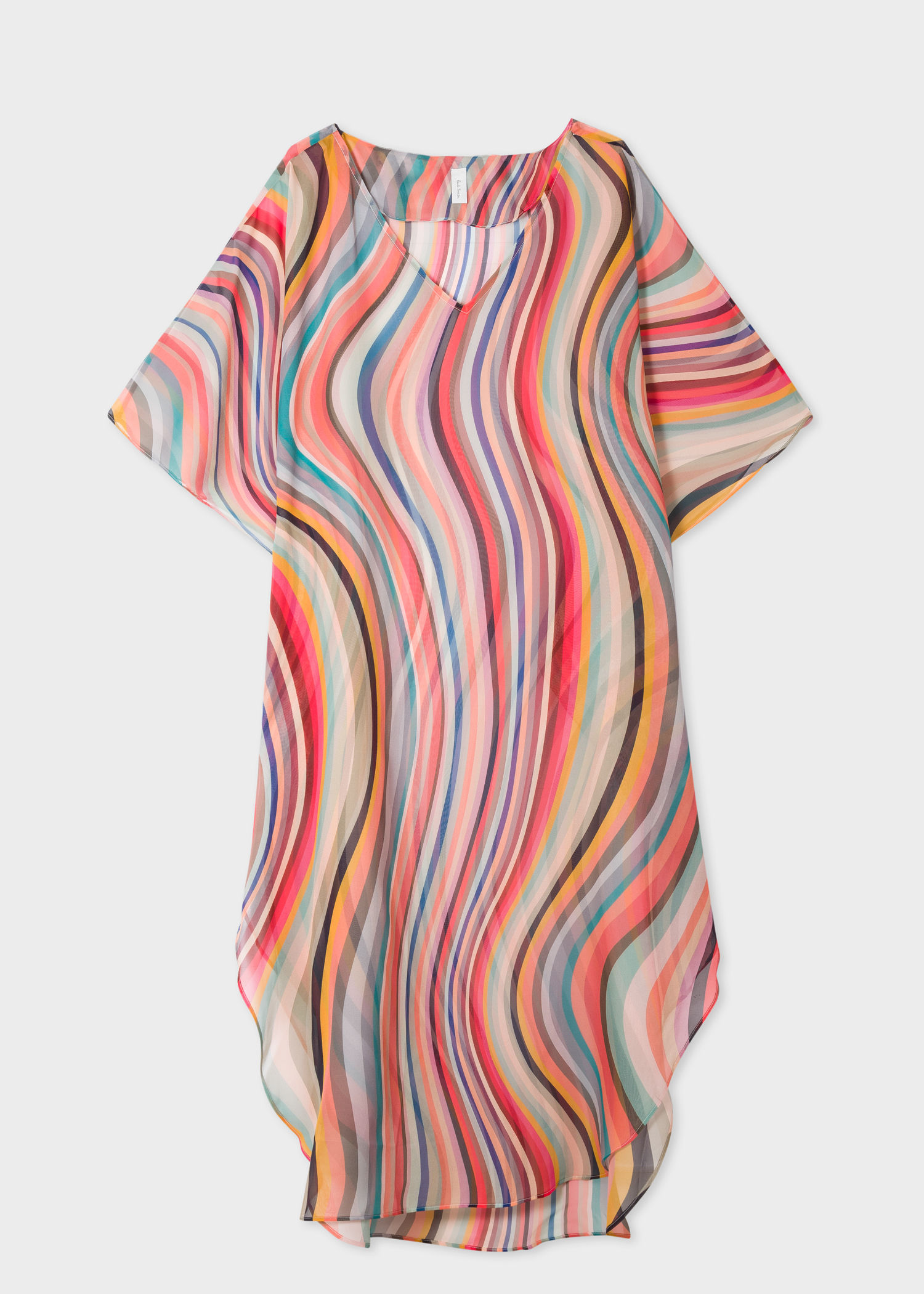 Sheer 'Swirl' Silk Tunic