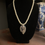 Thumbnail: Eleanor Powell’s  Rhinestone Vintage Brooch pendant necklace