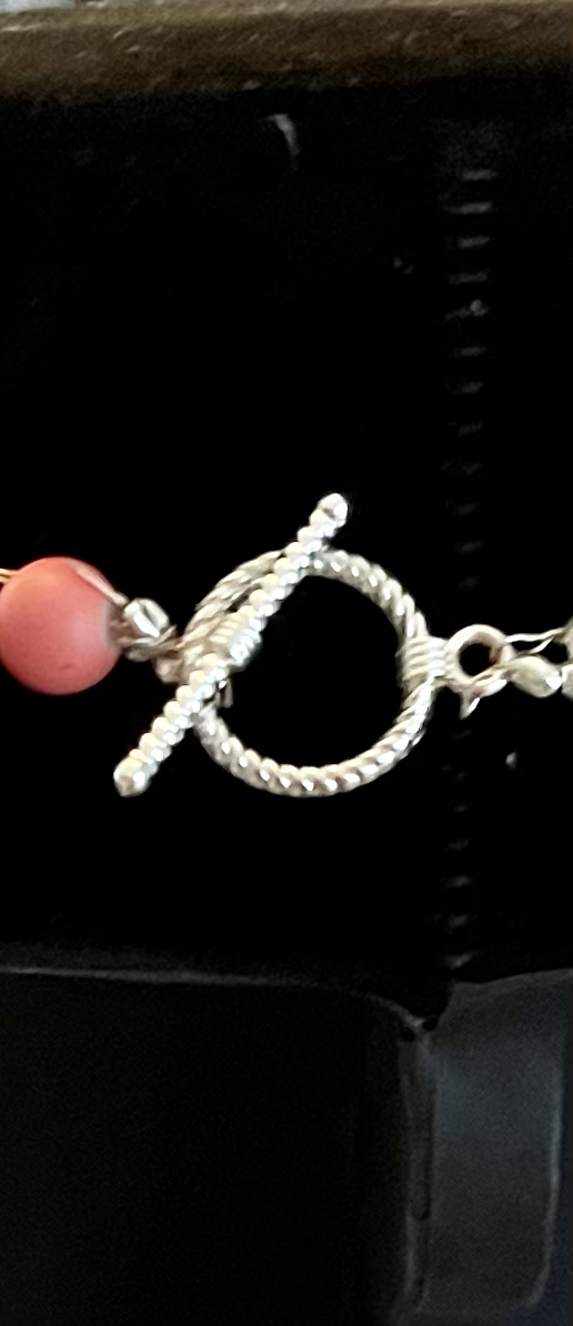 Thumbnail: 1950’s Sterling Silver  Antique Brooch Pendant Necklace 