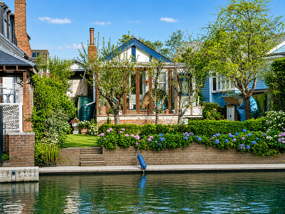 Private moorings at 45 The Island Thames Ditton