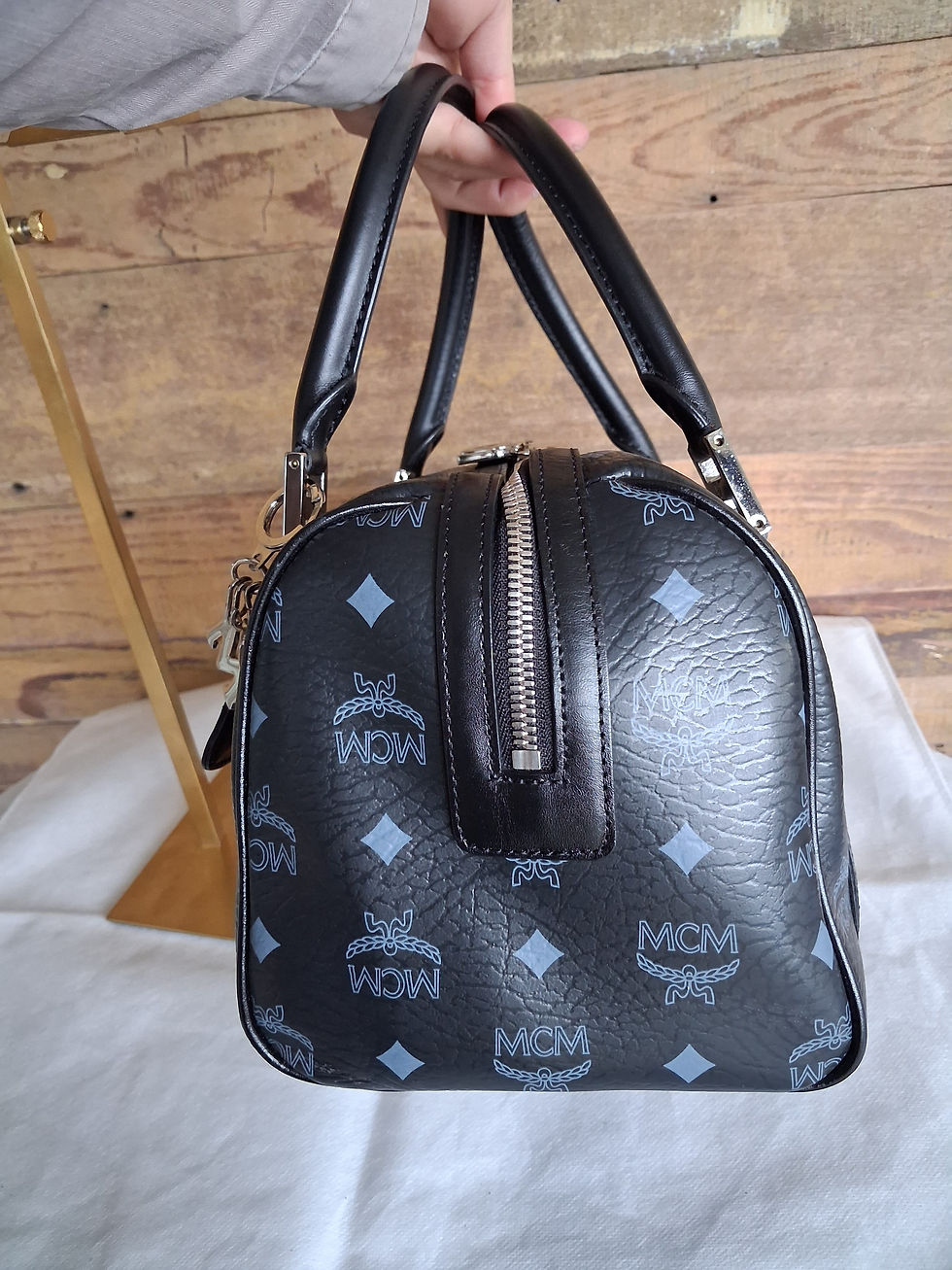 Thumbnail: MCM Visetos Boston Bag