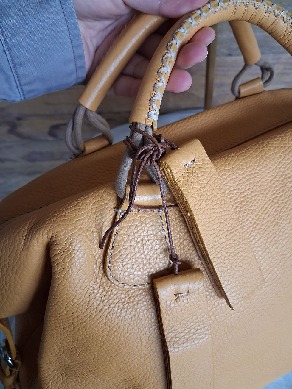 Thumbnail: Daniel Hechter Leather Boston Bag