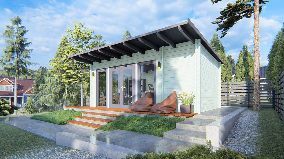 Thumbnail: Lille home office studio log cabin