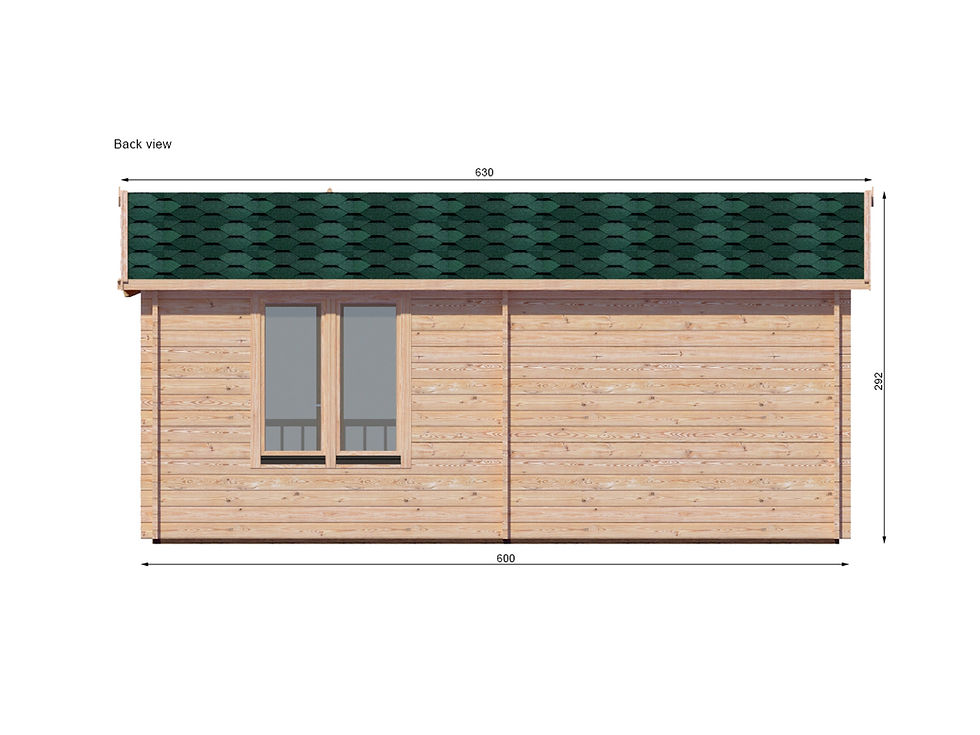 Miniaturbild: Suzy 302 sq. ft. Terrace multi room style Log  Cabin D.I.Y.  Building kits