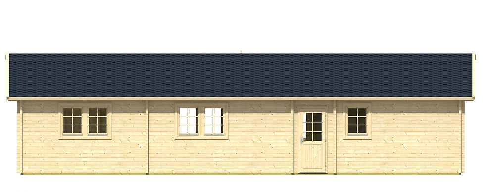 Thumbnail: Nicole 1247 sq ft 7 room DIY Log Cabin Home building Kit with 118 sq ft porch