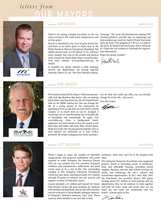 Letter From Our Mayors: March