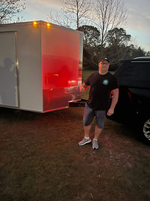 white trailer