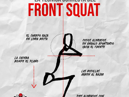 FRONT SQUAT, la técnica correcta.