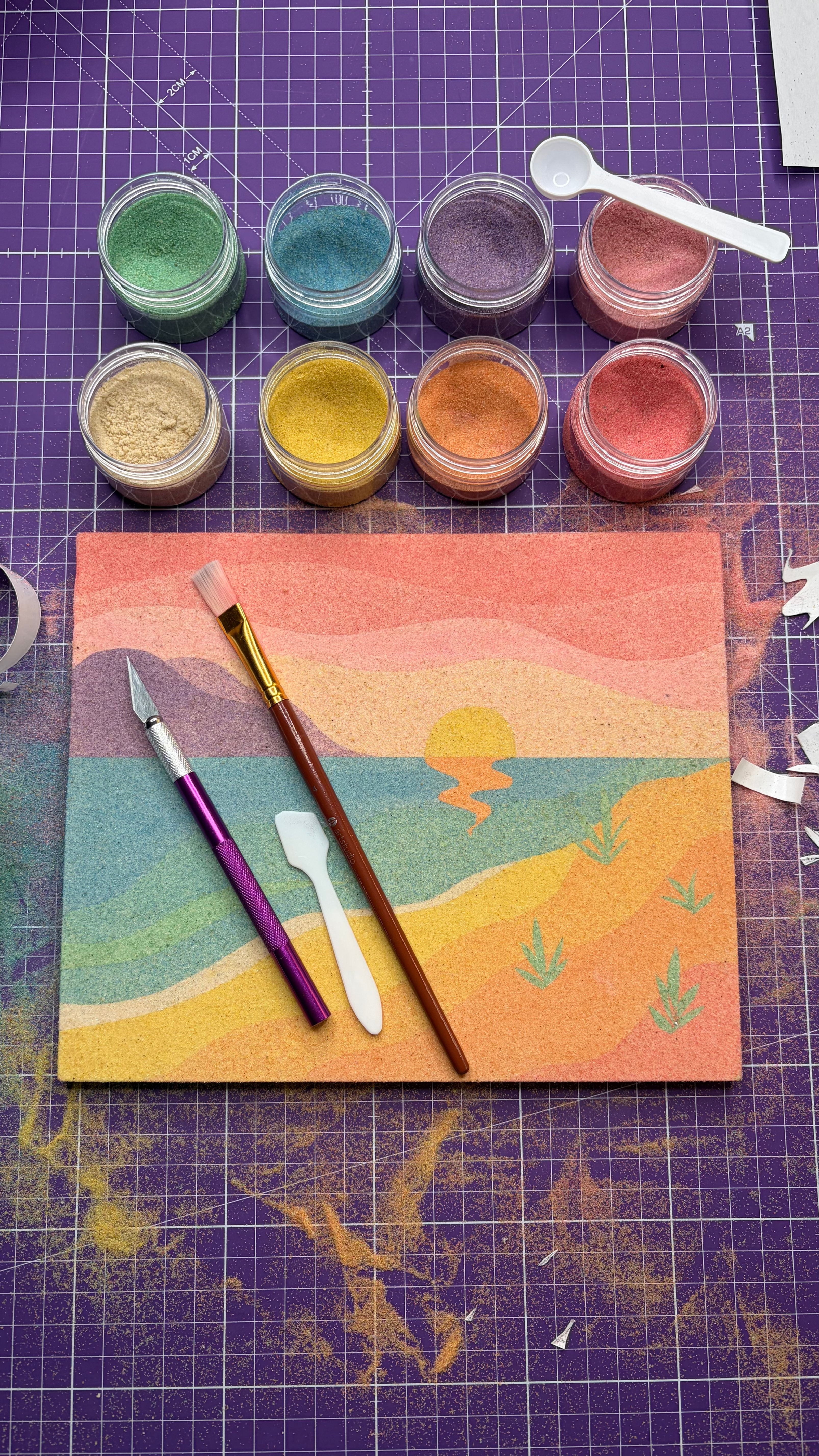 Sand art collage kit (August overstock)