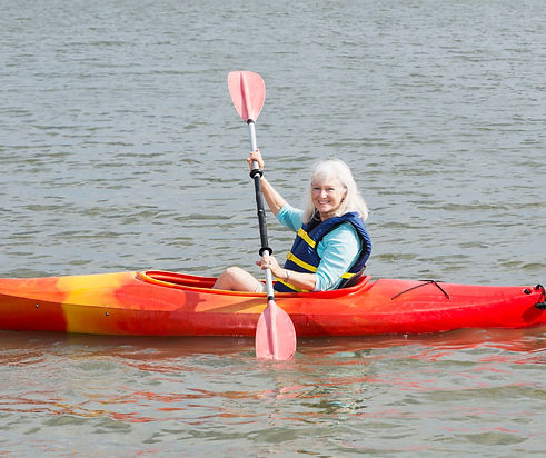 Woman Kayaking