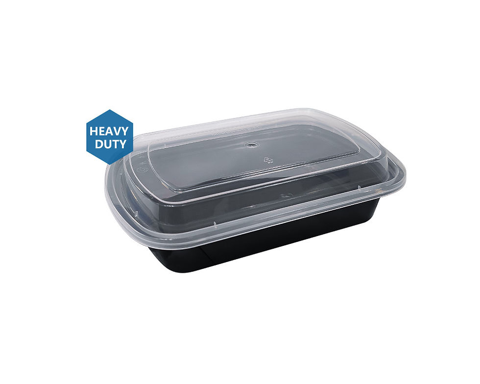 28oz Rectangular Microwaveable Container Heavy Duty