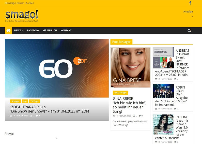 Schlager Smago Artikel Gina Brese Ich bim wie ich bin