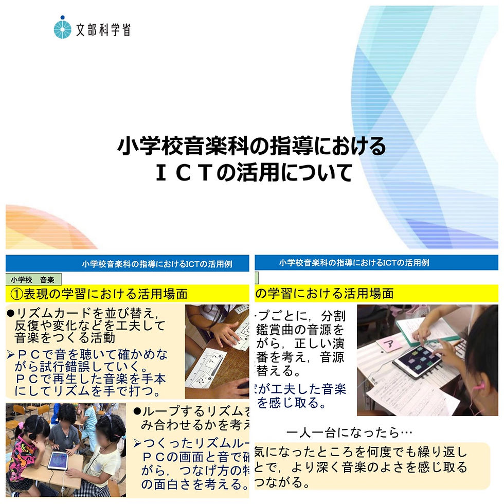 9/13教科等ごとのICT活用参考資料（文部科学省）