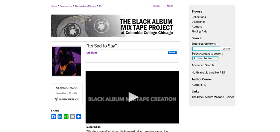 Contributor to the 2023 Black Album Mixtape Project