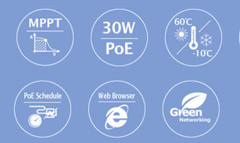 Thumbnail: Industrial Renewable Power 5-Port Gigabit Managed Switch with 4-Port 802.3at PoE
